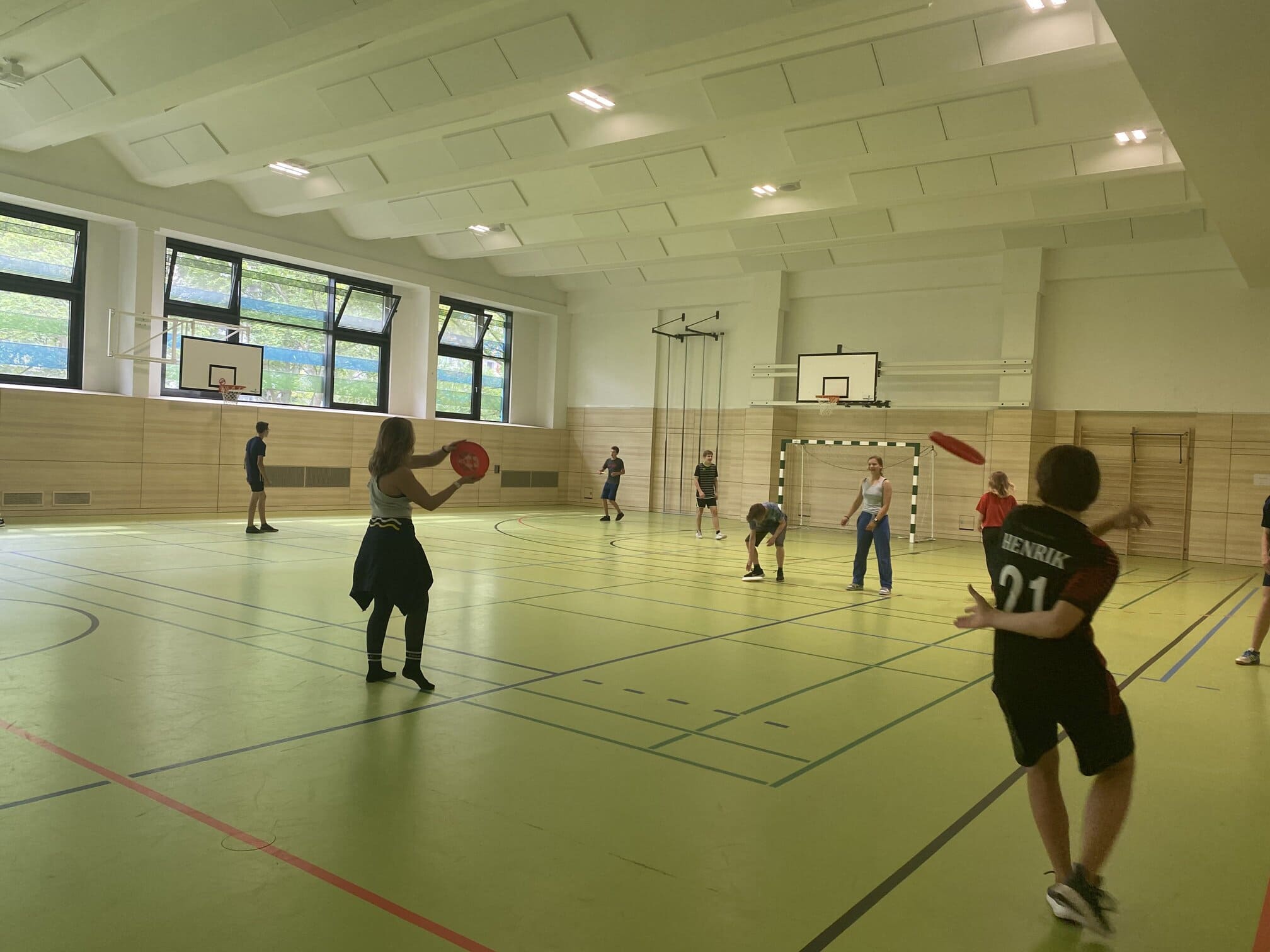 Trickshot-Zeit im Projekt „Sport und Fairness – Ultimate Frisbee“